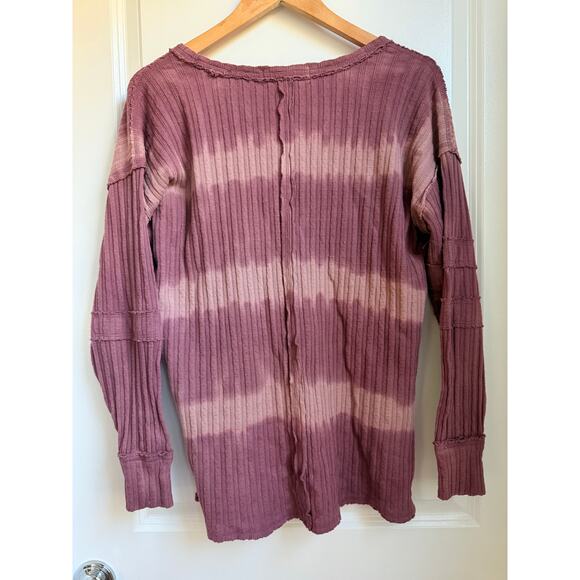 We The Free Free People Sunset Tee in Chocolate Merlot Size XS Lagen Look Boho - Picture 5 of 9